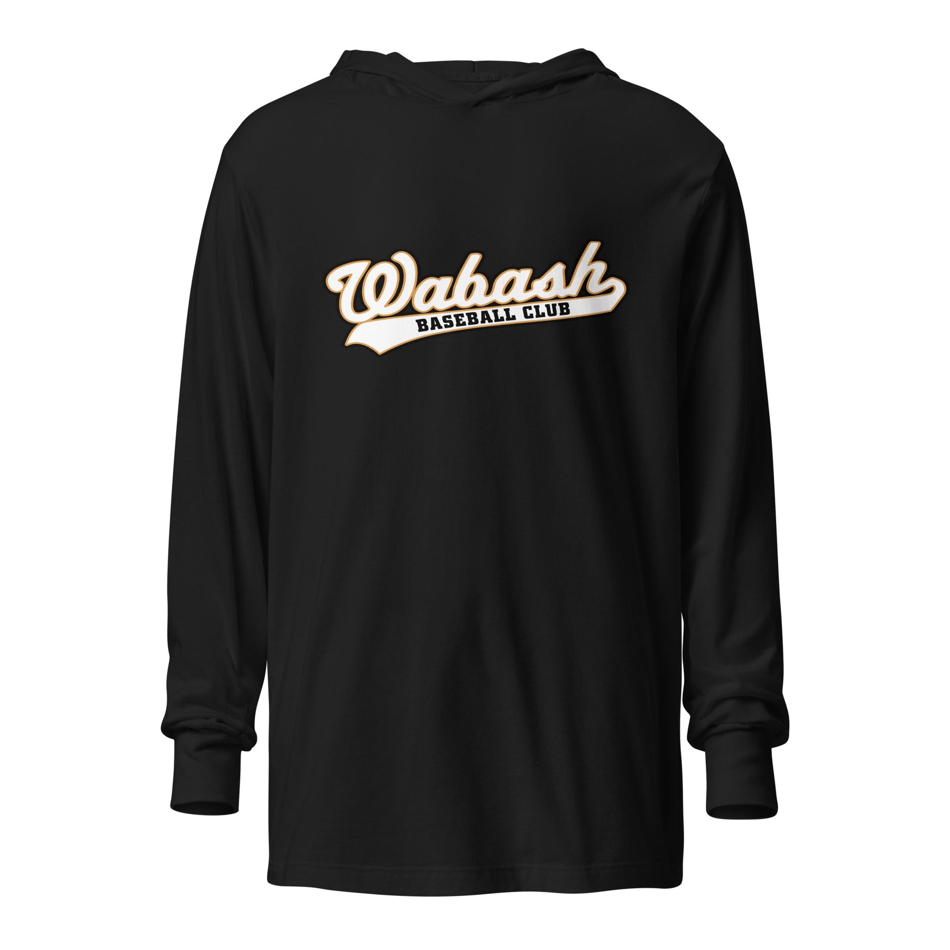 Performance | Hooded Long Sleeve T Shirt | Wabash Baseball Club | Alt Logo 1