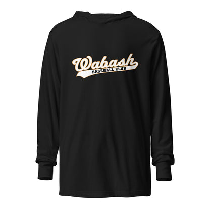 Performance | Hooded Long Sleeve T Shirt | Wabash Baseball Club | Alt Logo 1