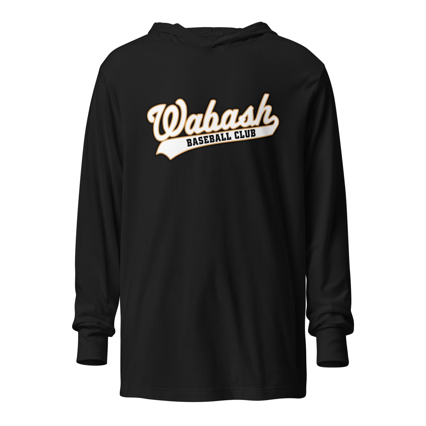 Performance | Hooded Long Sleeve T Shirt | Wabash Baseball Club | Alt Logo 1