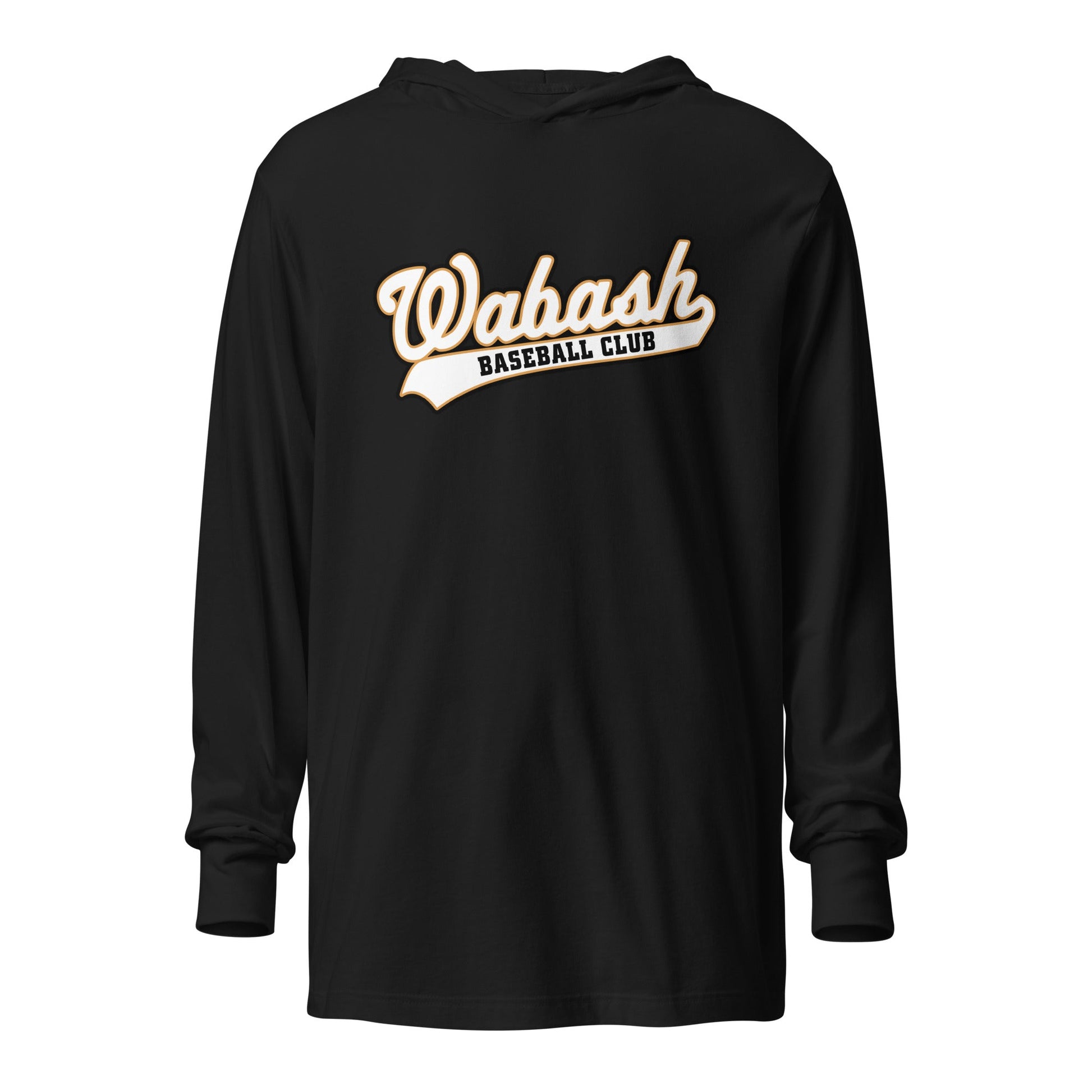 Performance | Hooded Long Sleeve T Shirt | Wabash Baseball Club | Alt Logo 1