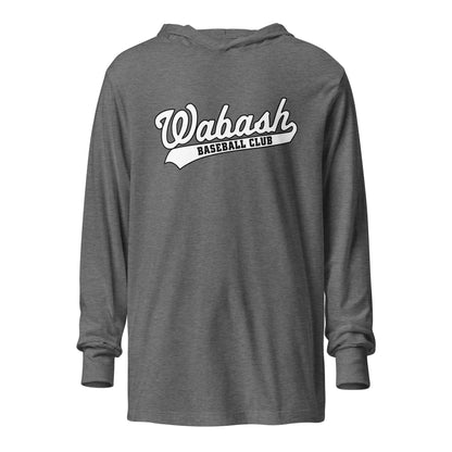 Performance | Hooded Long Sleeve T Shirt | Wabash Baseball Club | Alt Logo 2