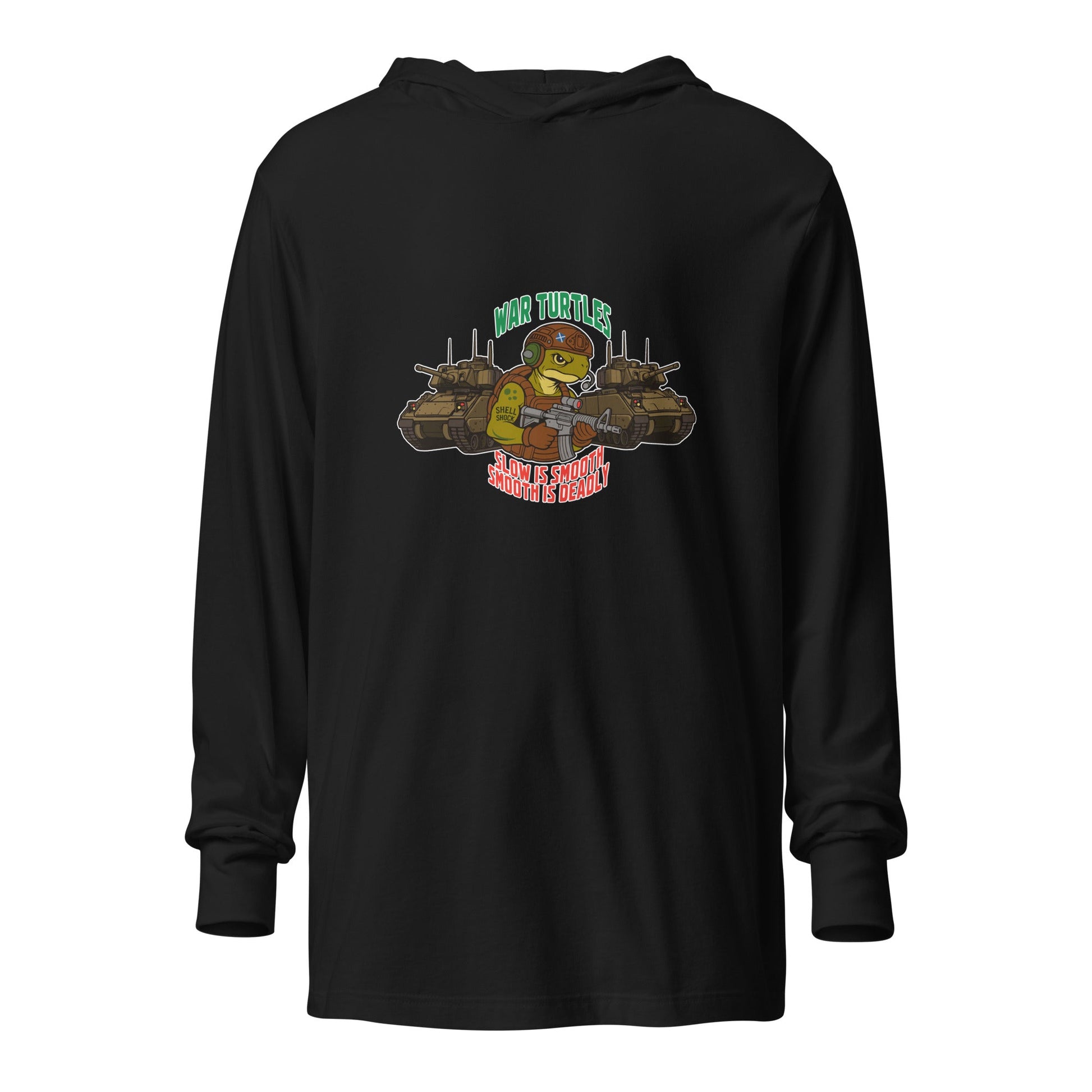 Performance | Hooded Long Sleeve T Shirt | War Turtles | Battalion Logo