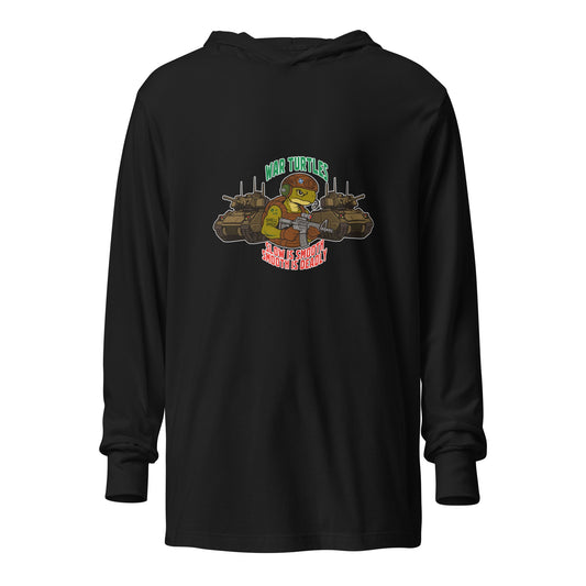 Performance | Hooded Long Sleeve T Shirt | War Turtles | Battalion Logo