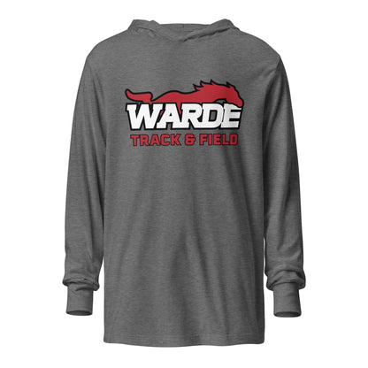 Performance | Hooded Long Sleeve T Shirt | Warde Track and Field | Alt Logo