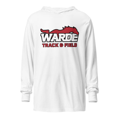 Performance | Hooded Long Sleeve T Shirt | Warde Track and Field | Alt Logo