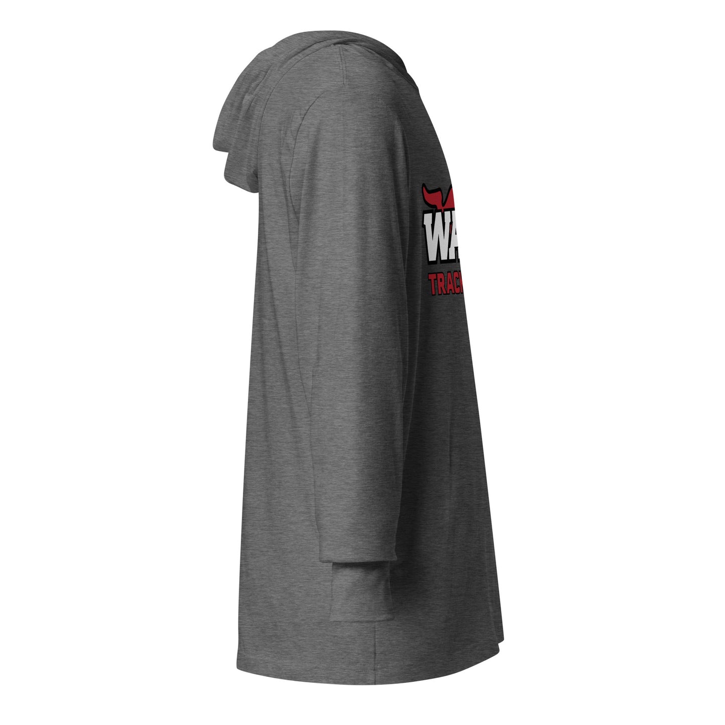 Performance | Hooded Long Sleeve T Shirt | Warde Track and Field | Alt Logo