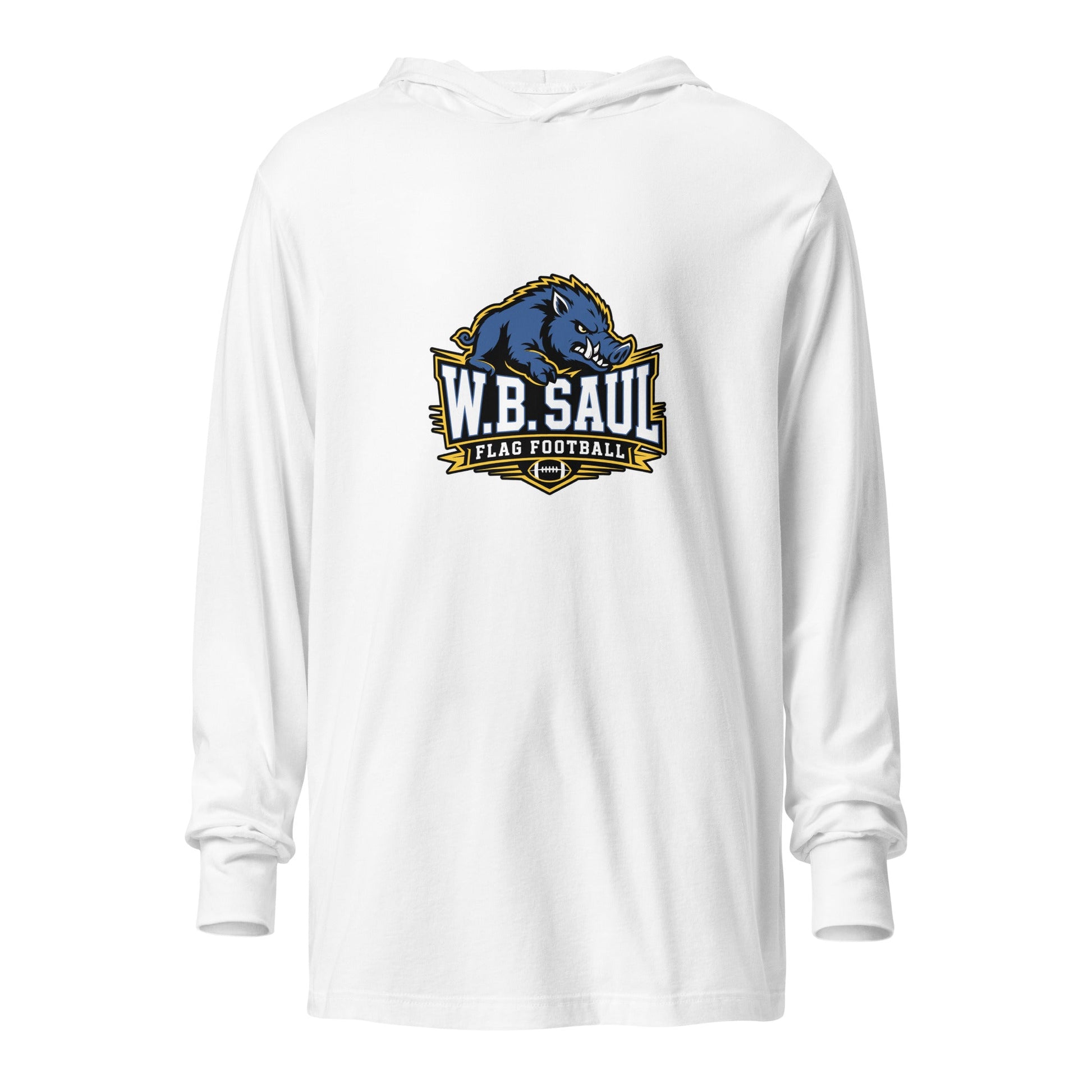 Performance | Hooded Long Sleeve T Shirt | W.B.Saul Razorbacks | Crest Logo
