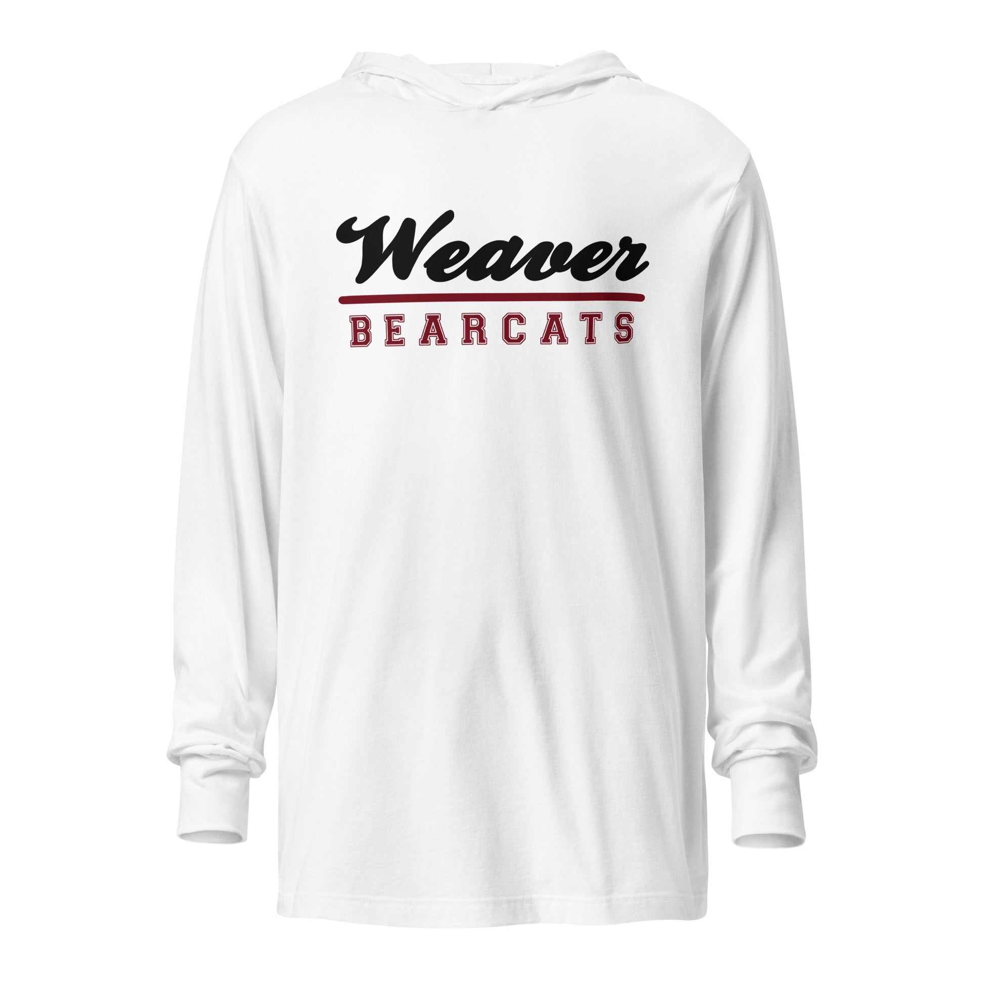 Performance | Hooded Long Sleeve T Shirt | Weaver High School | Athletic Crest Logo