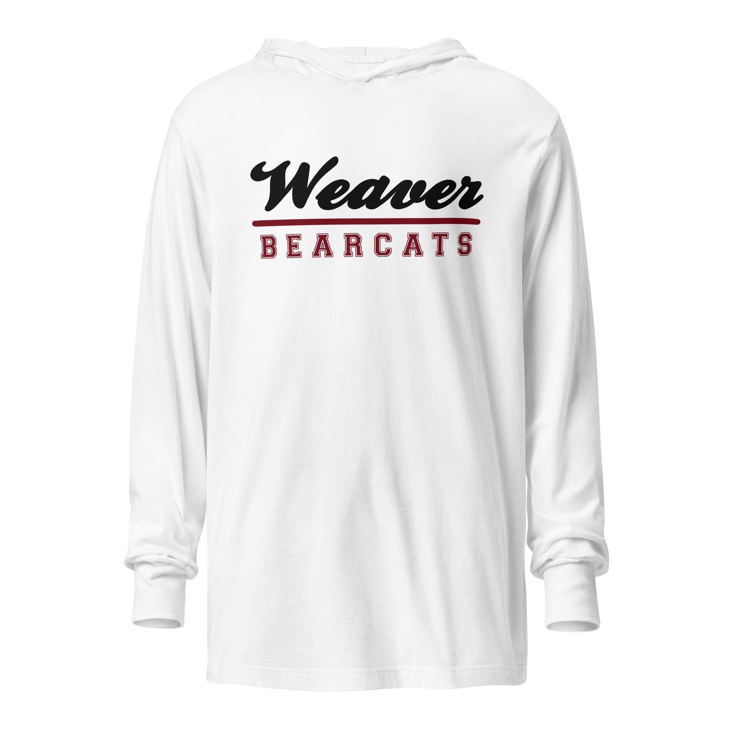 Performance | Hooded Long Sleeve T Shirt | Weaver High School | Athletic Crest Logo