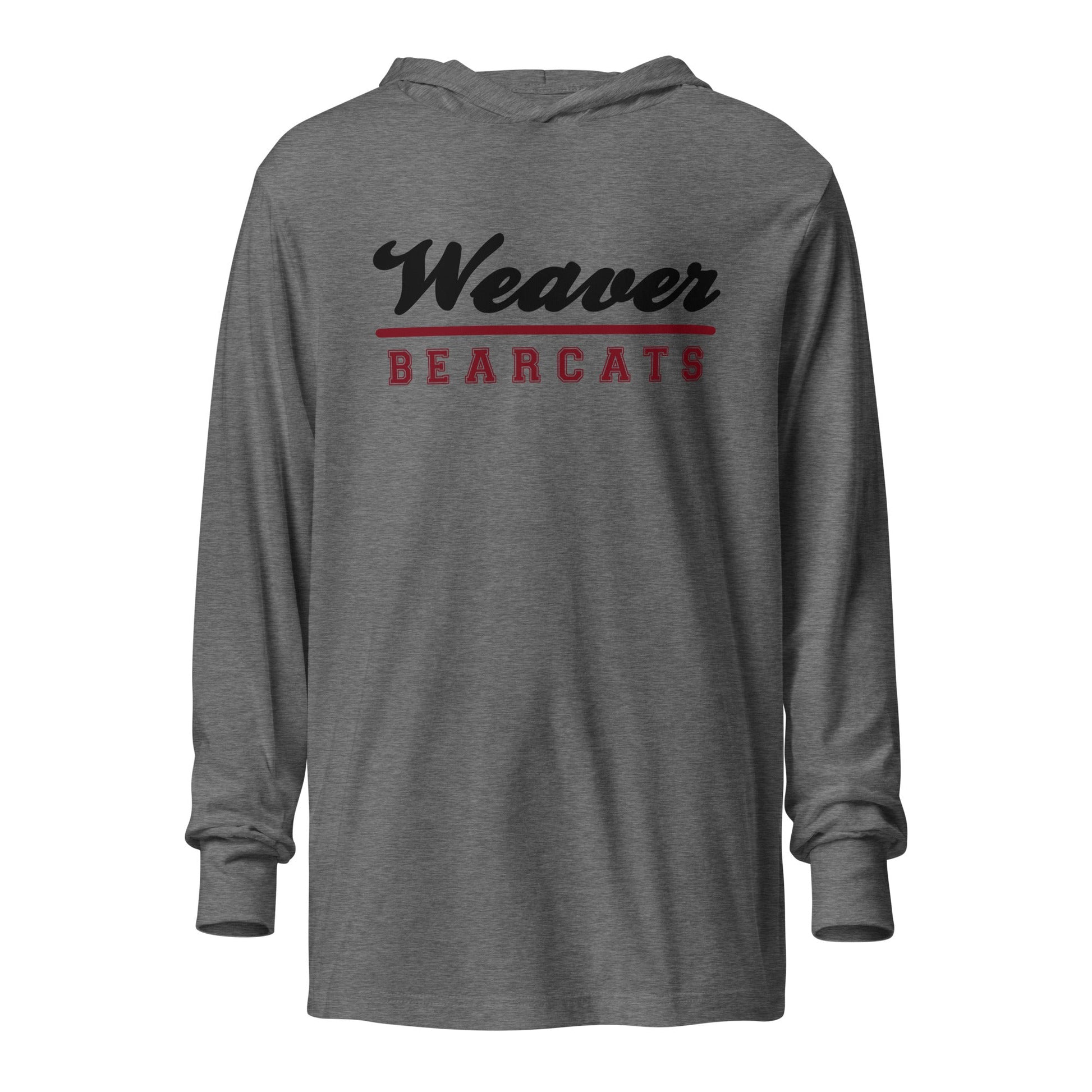 Performance | Hooded Long Sleeve T Shirt | Weaver High School | Athletic Crest Logo