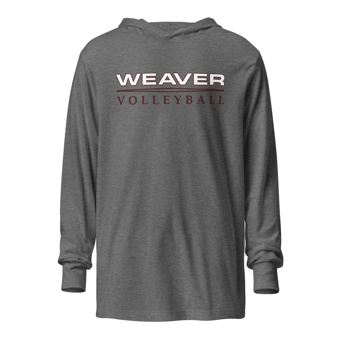 Performance | Hooded Long Sleeve T Shirt | Weaver High School | Classic Court Mark Logo