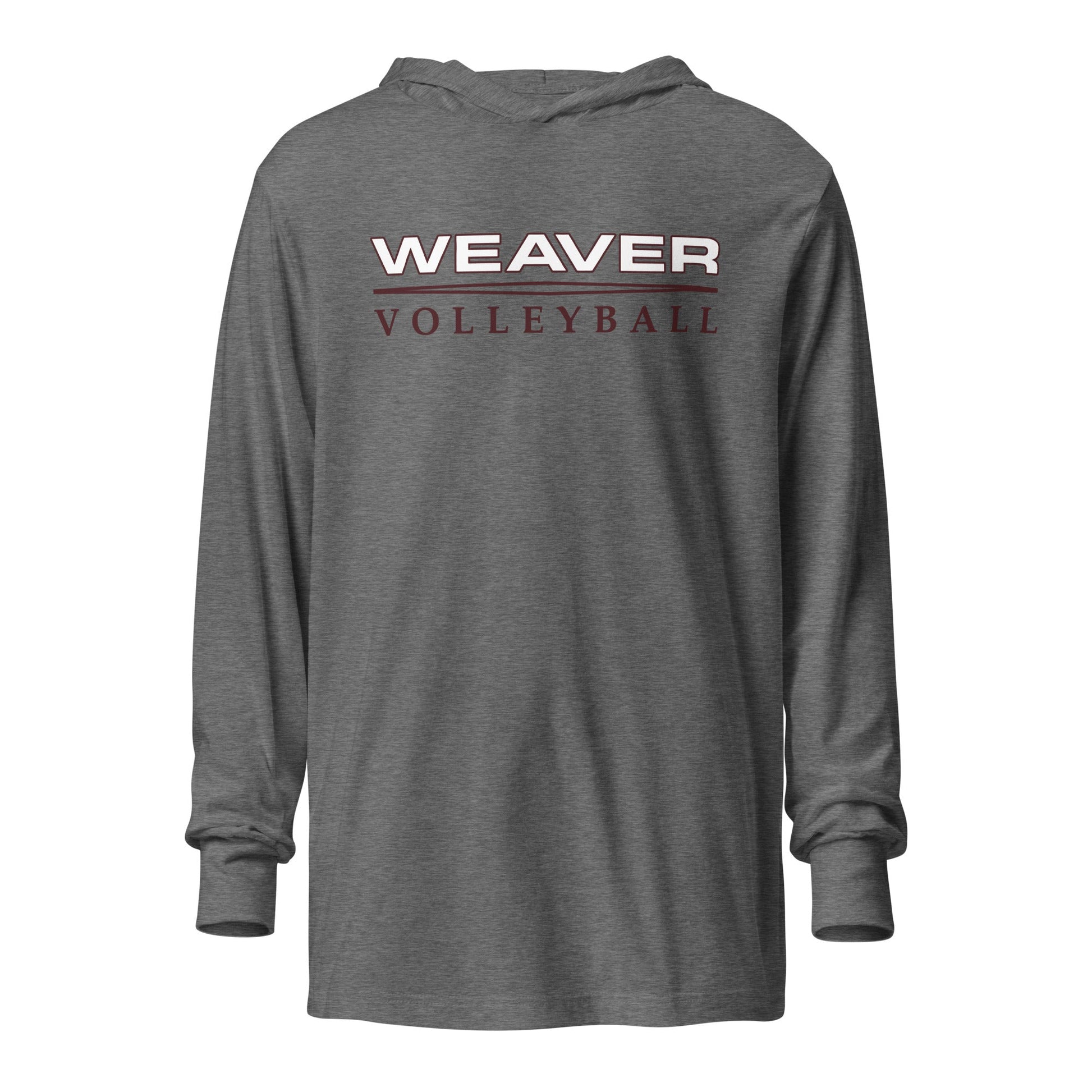 Performance | Hooded Long Sleeve T Shirt | Weaver High School | Classic Court Mark Logo