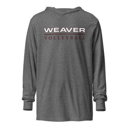 Performance | Hooded Long Sleeve T Shirt | Weaver High School | Classic Court Mark Logo