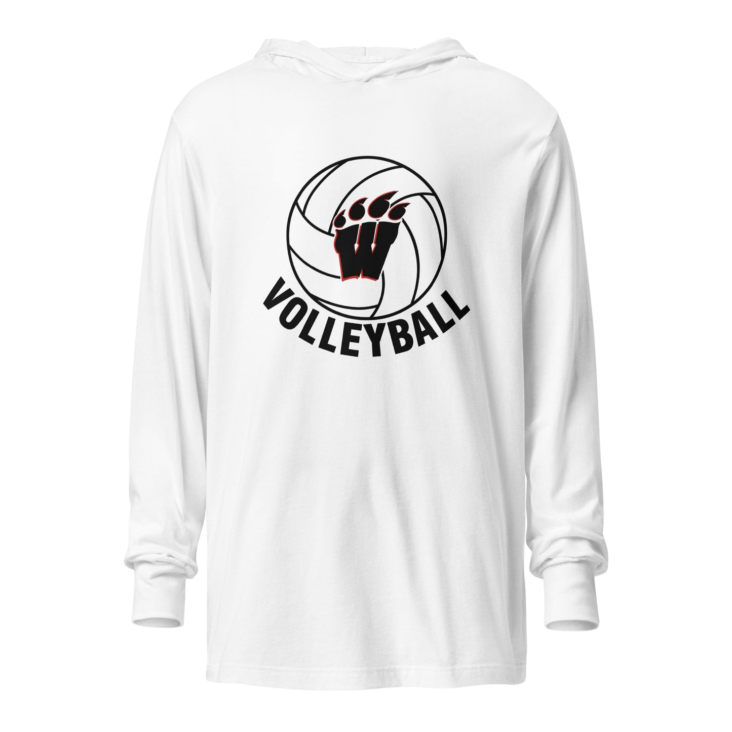 Performance | Hooded Long Sleeve T Shirt | Weaver High School | Vanguard Volley Logo
