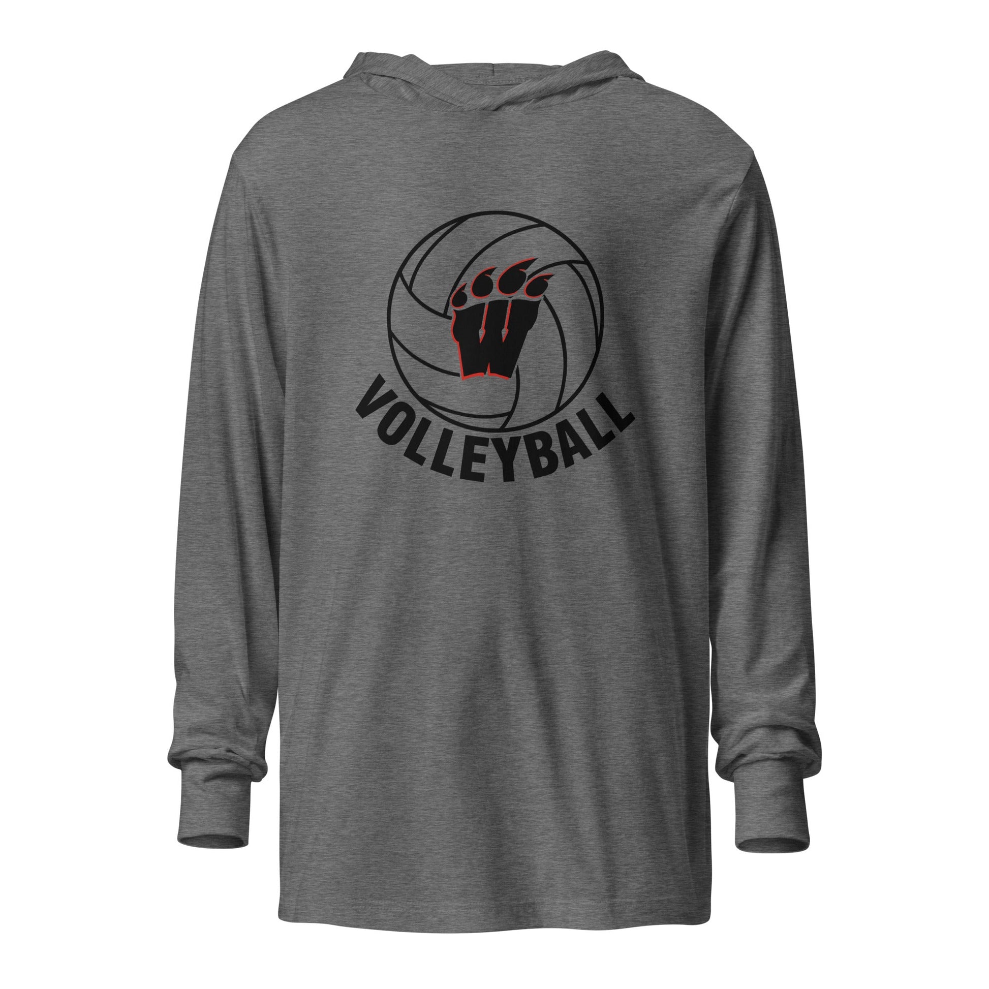 Performance | Hooded Long Sleeve T Shirt | Weaver High School | Vanguard Volley Logo