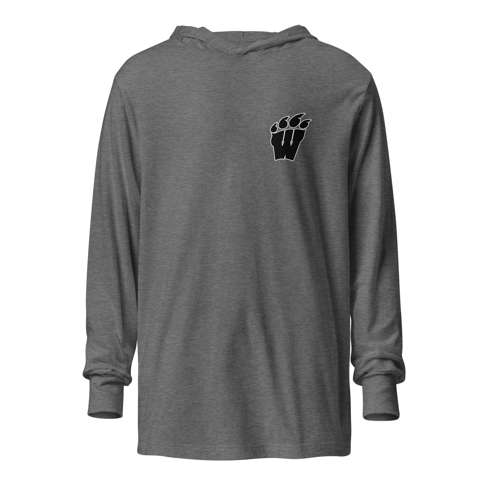Performance | Hooded Long Sleeve T Shirt | Weaver High School | Wildclaw Logo