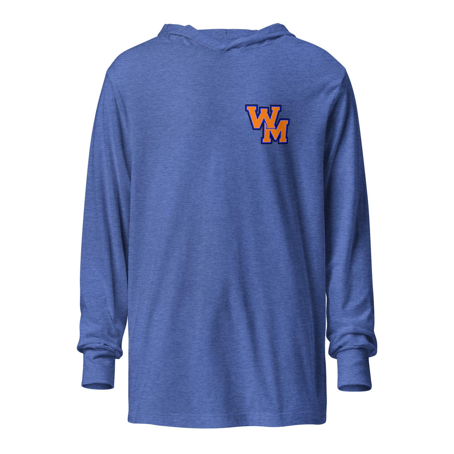 Performance | Hooded Long Sleeve T Shirt | West Memphis Community Christian College Gators | Vanguard Logo
