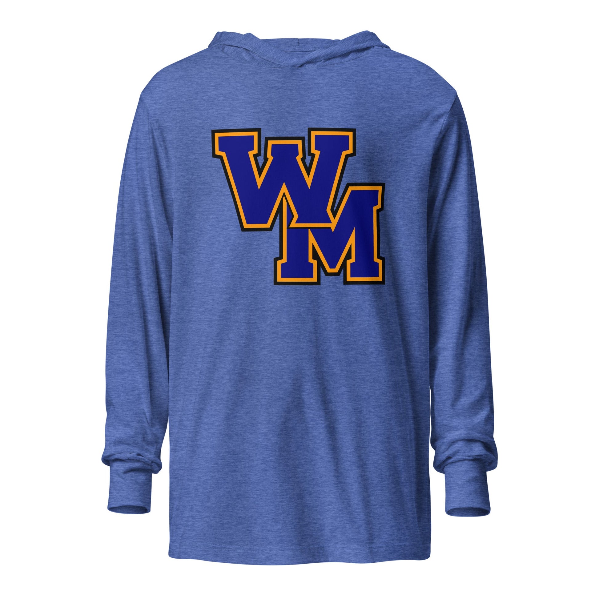 Performance | Hooded Long Sleeve T Shirt | West Memphis Community Christian College Gators | WM-Mark Logo