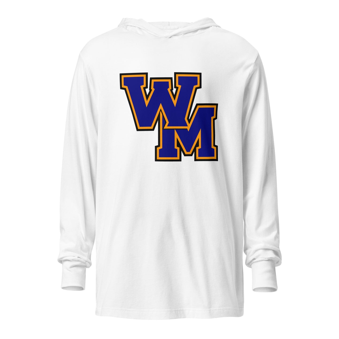 Performance | Hooded Long Sleeve T Shirt | West Memphis Community Christian College Gators | WM-Mark Logo