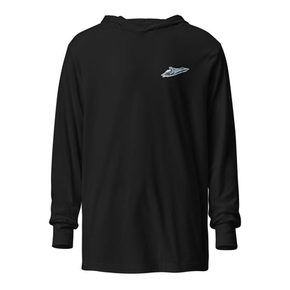 Performance | Hooded Long Sleeve T Shirt | West Texas Flyers | Flyer Logo