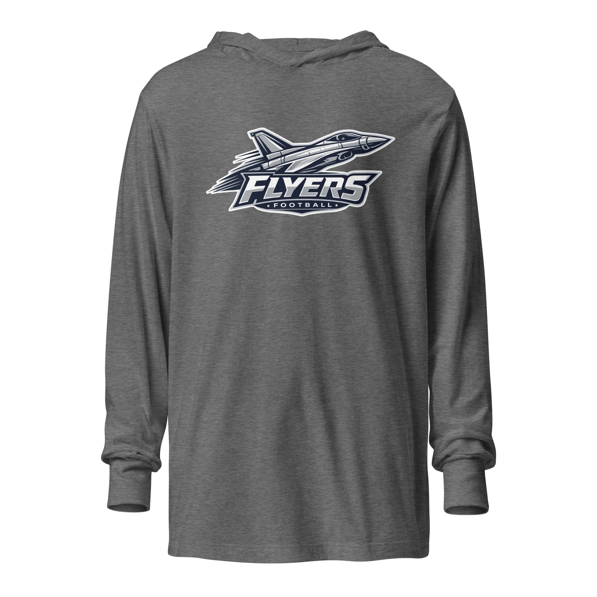 Performance | Hooded Long Sleeve T Shirt | West Texas Flyers | Flyer Mascot Logo