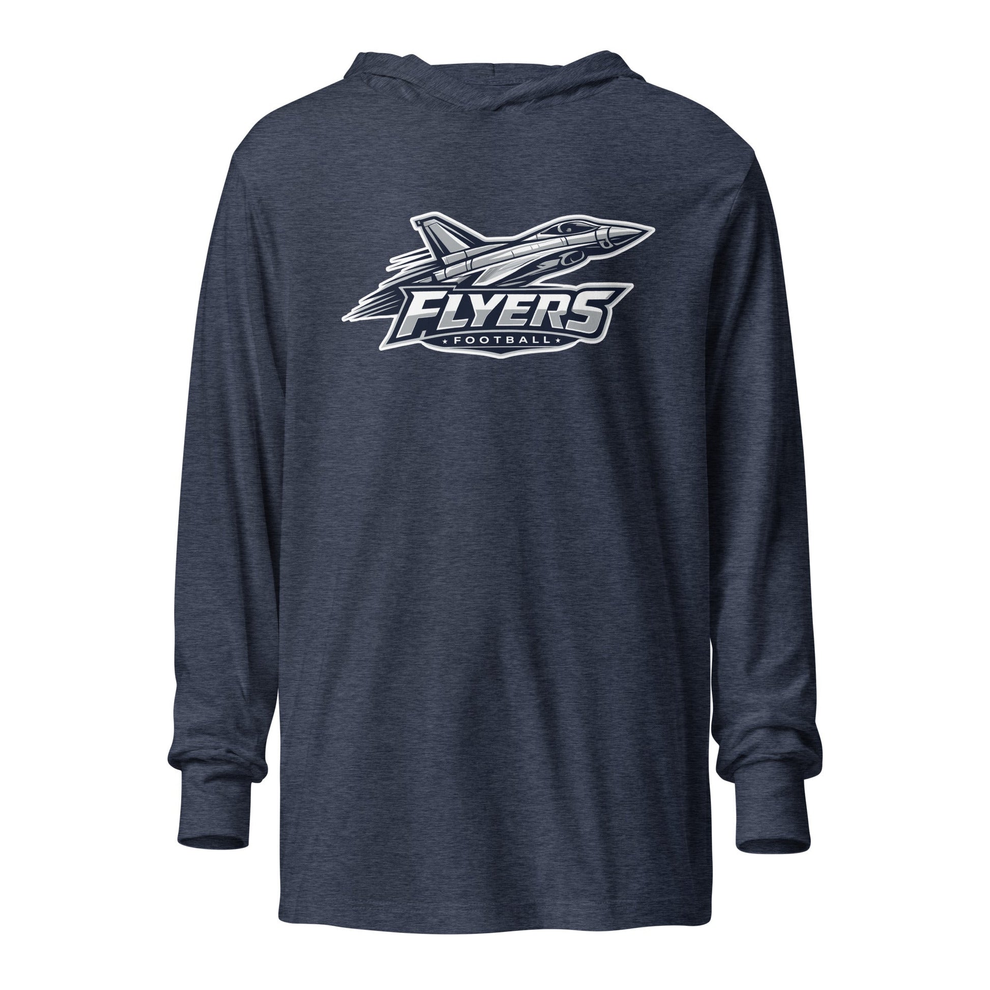 Performance | Hooded Long Sleeve T Shirt | West Texas Flyers | Flyer Mascot Logo