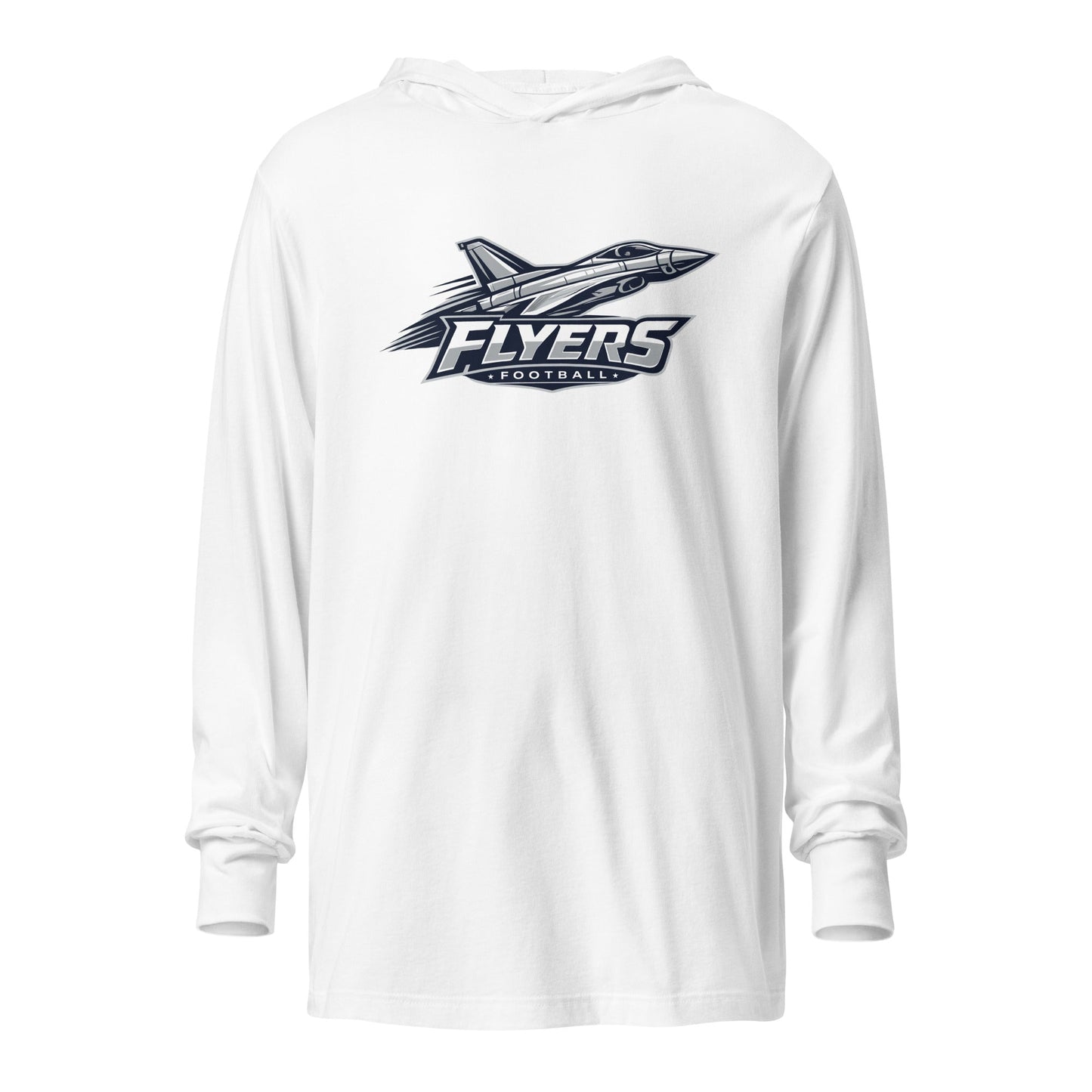 Performance | Hooded Long Sleeve T Shirt | West Texas Flyers | Flyer Mascot Logo