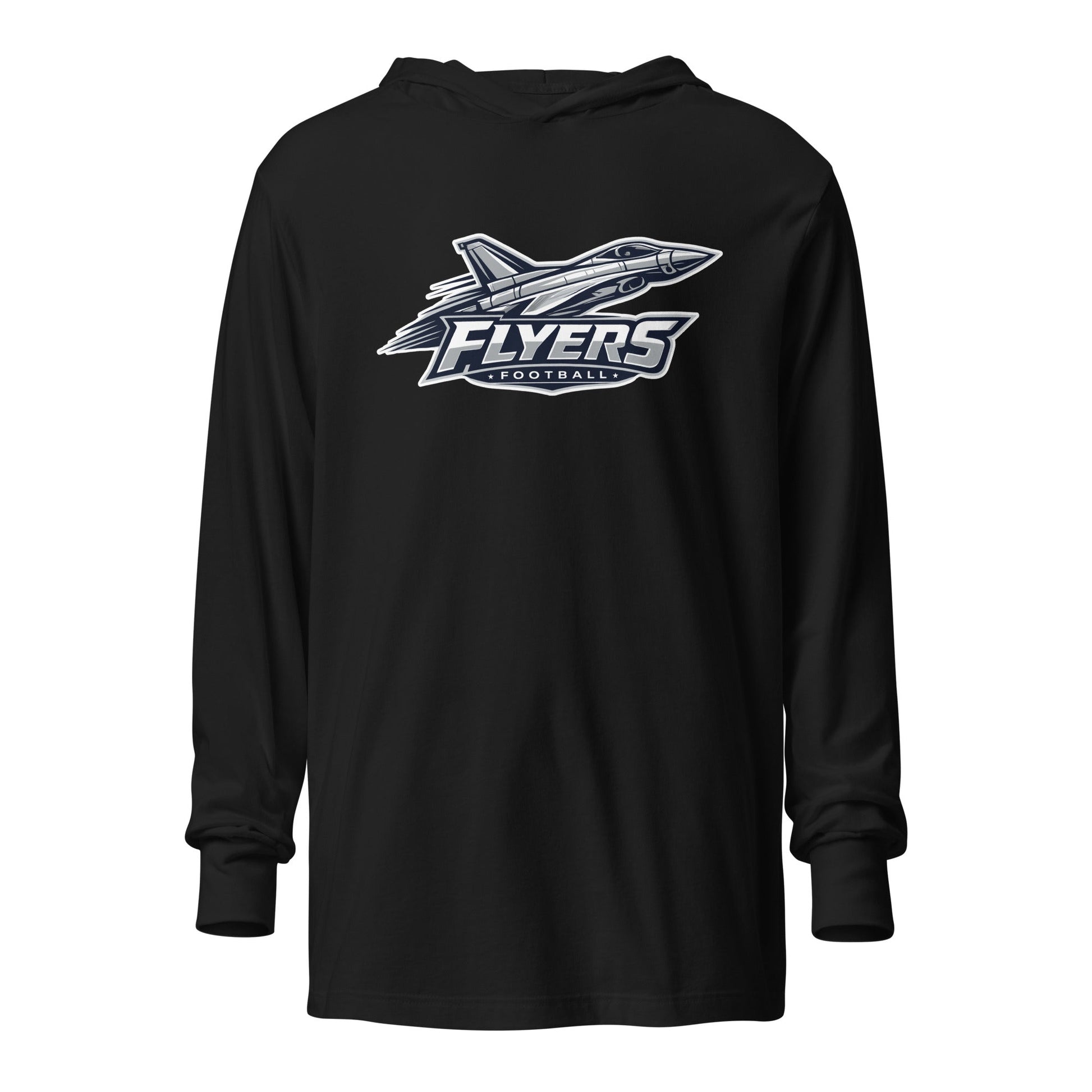 Performance | Hooded Long Sleeve T Shirt | West Texas Flyers | Flyer Mascot Logo