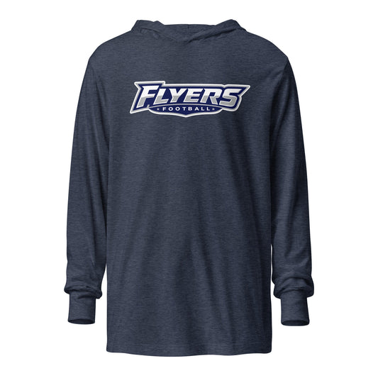 Performance | Hooded Long Sleeve T Shirt | West Texas Flyers | Flyers Script Logo