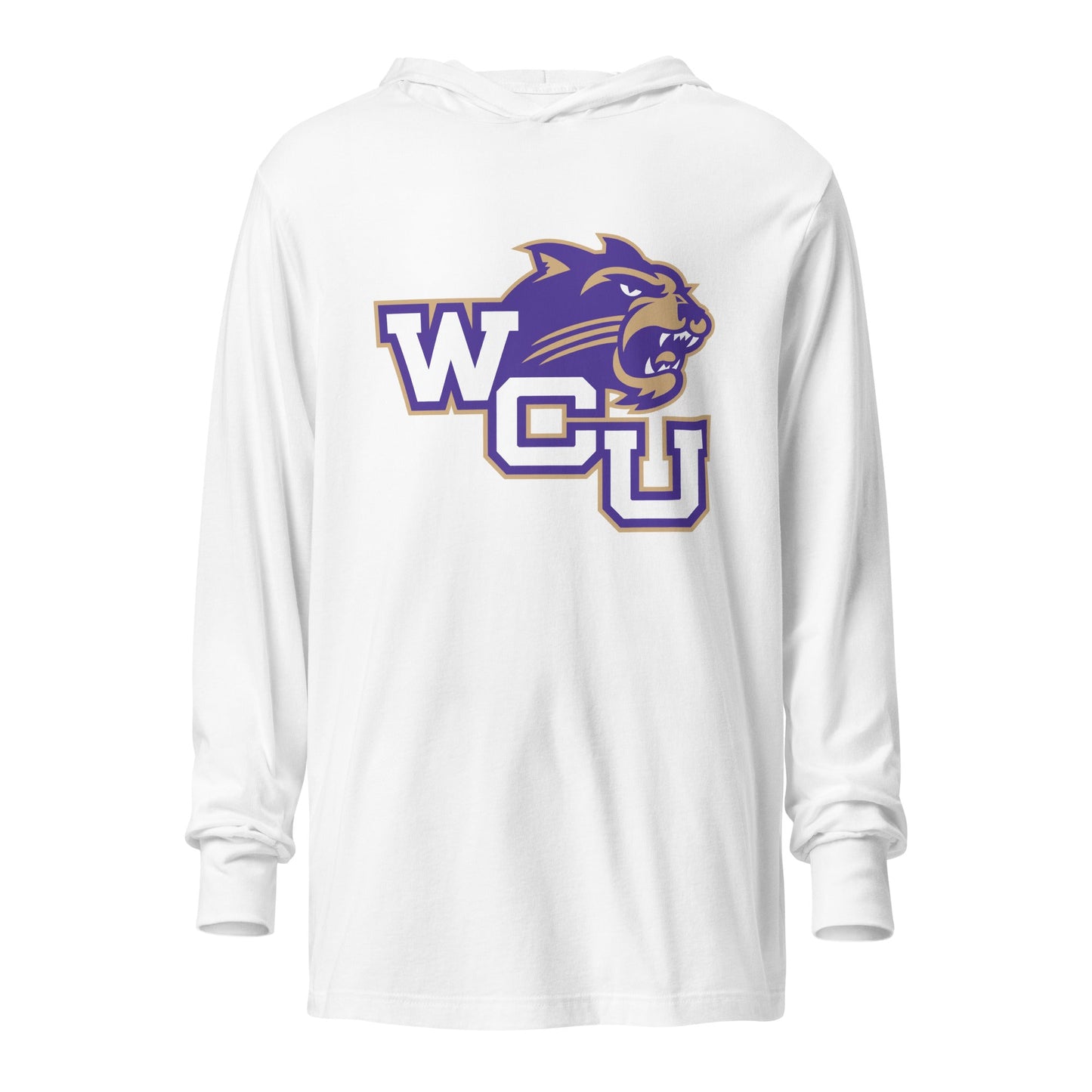 Performance | Hooded Long Sleeve T Shirt | Western Carolina Ultimate | Battle Athletics Logo