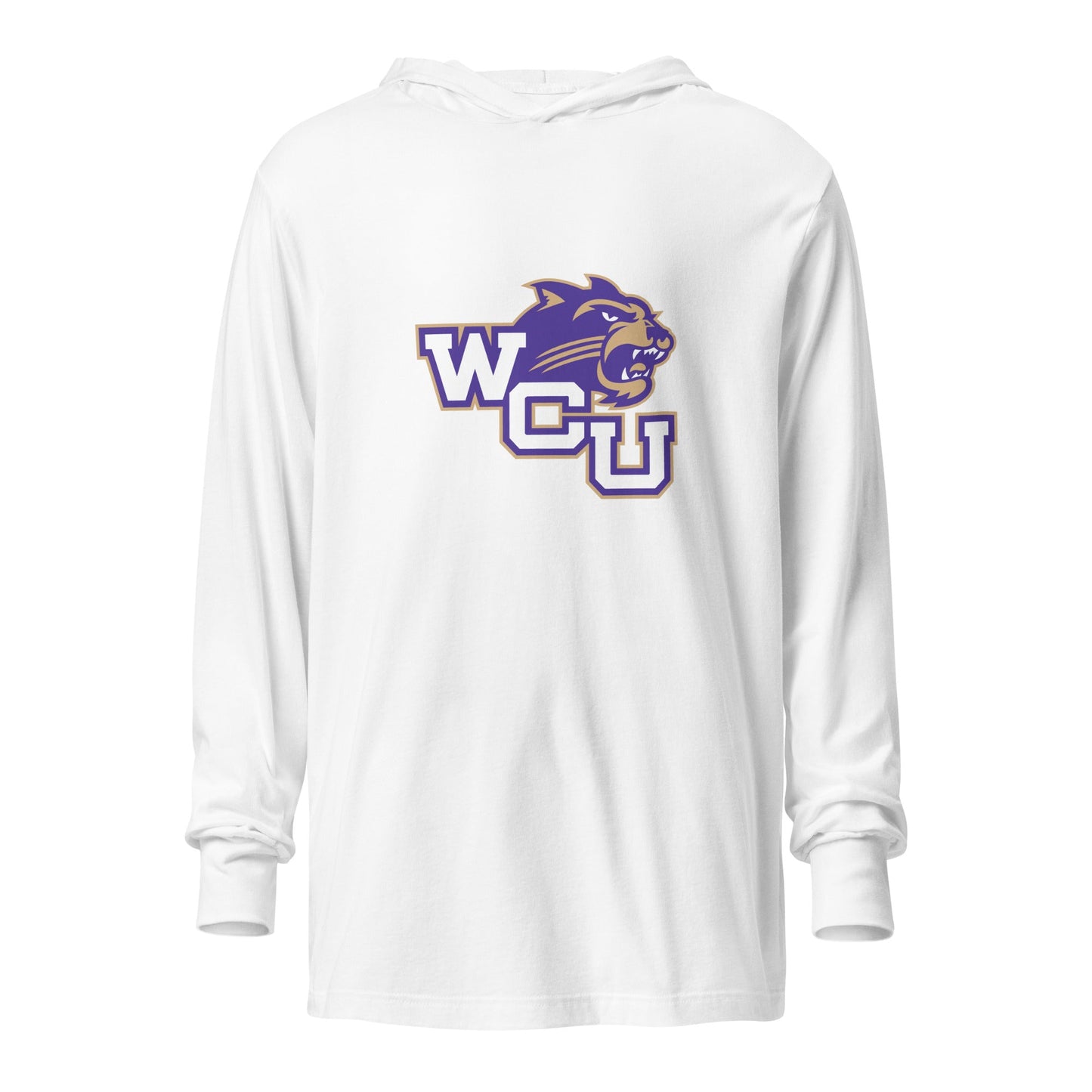 Performance | Hooded Long Sleeve T Shirt | Western Carolina Ultimate | Battle Athletics Logo