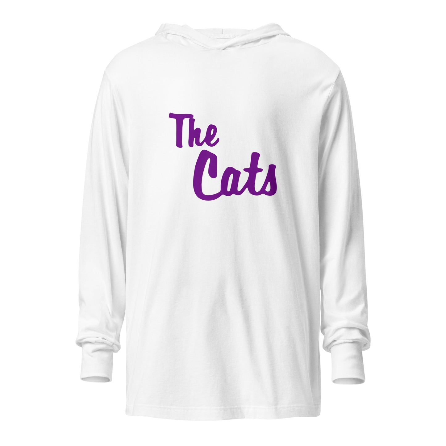 Performance | Hooded Long Sleeve T Shirt | Western Carolina Ultimate | Cats Wordmark Logo