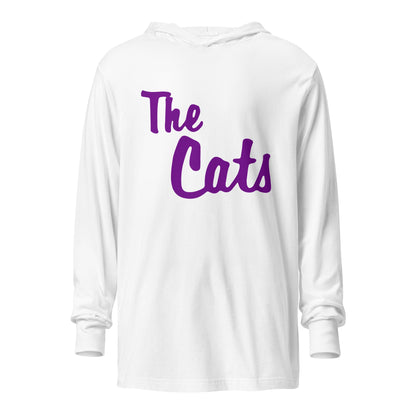 Performance | Hooded Long Sleeve T Shirt | Western Carolina Ultimate | Cats Wordmark Logo