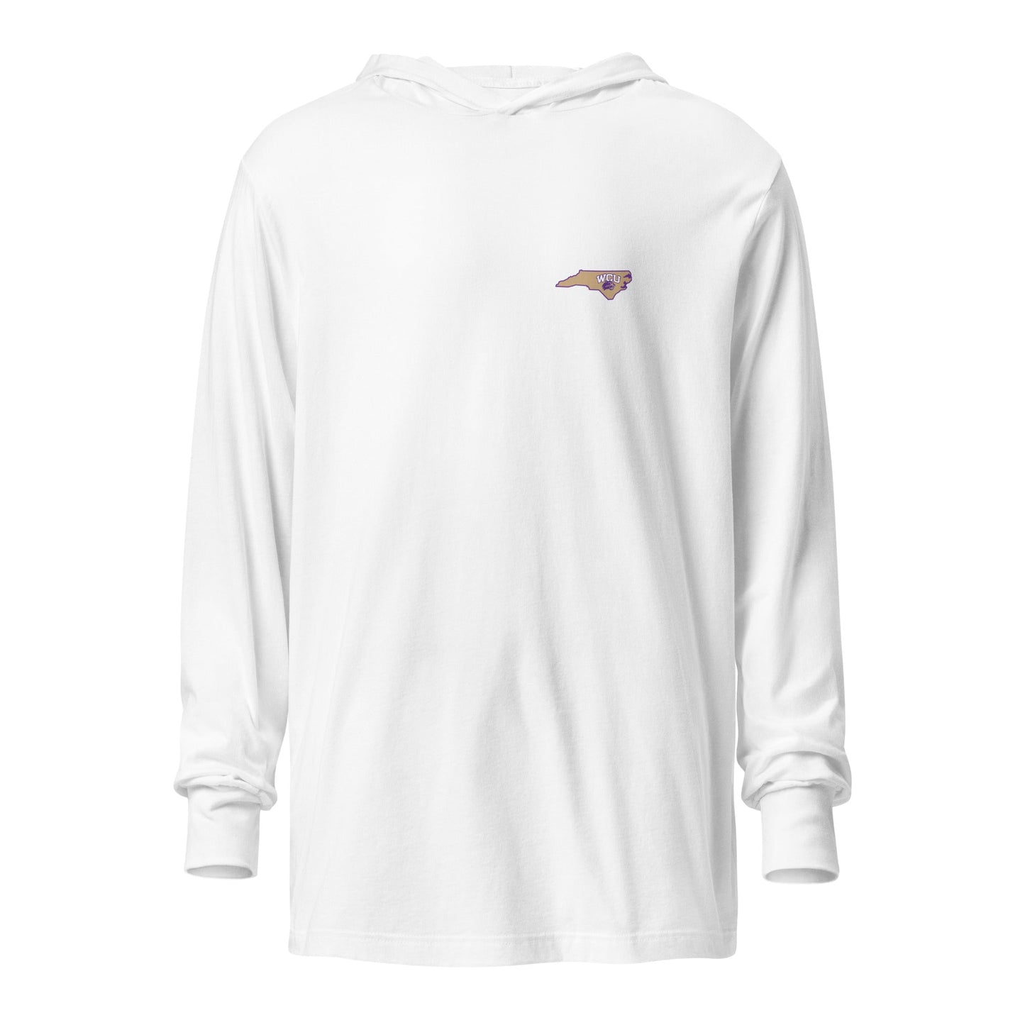 Performance | Hooded Long Sleeve T Shirt | Western Carolina Ultimate | State Pride Emblem Logo