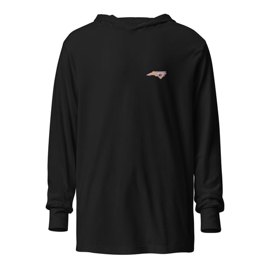 Performance | Hooded Long Sleeve T Shirt | Western Carolina Ultimate | State Pride Emblem Logo
