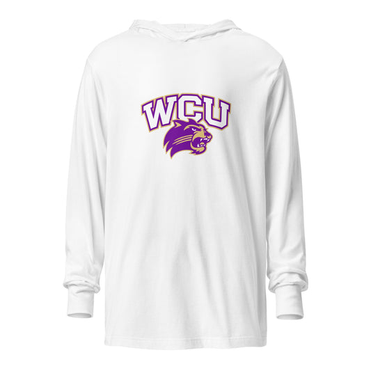 Performance | Hooded Long Sleeve T Shirt | Western Carolina Ultimate | WCU Roar Mark Logo