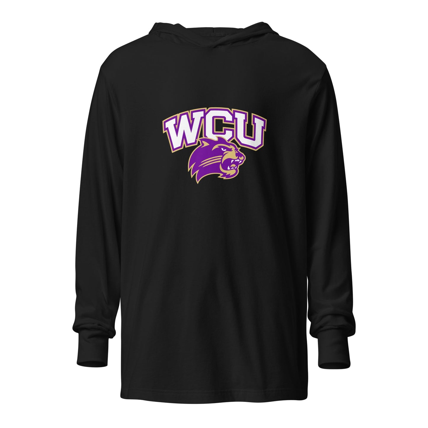 Performance | Hooded Long Sleeve T Shirt | Western Carolina Ultimate | WCU Roar Mark Logo