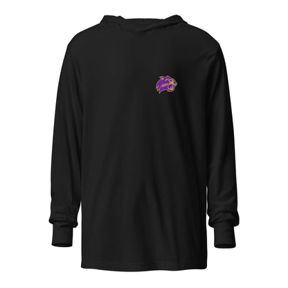 Performance | Hooded Long Sleeve T Shirt | Western Carolina Ultimate | Wildcats Crest Logo