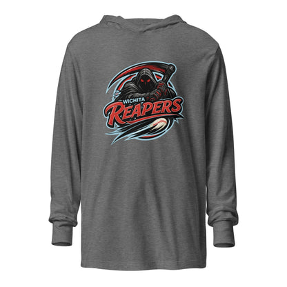 Performance | Hooded Long Sleeve T Shirt | Wichita Reapers | Reaper Logo