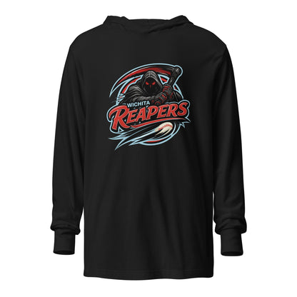 Performance | Hooded Long Sleeve T Shirt | Wichita Reapers | Reaper Logo