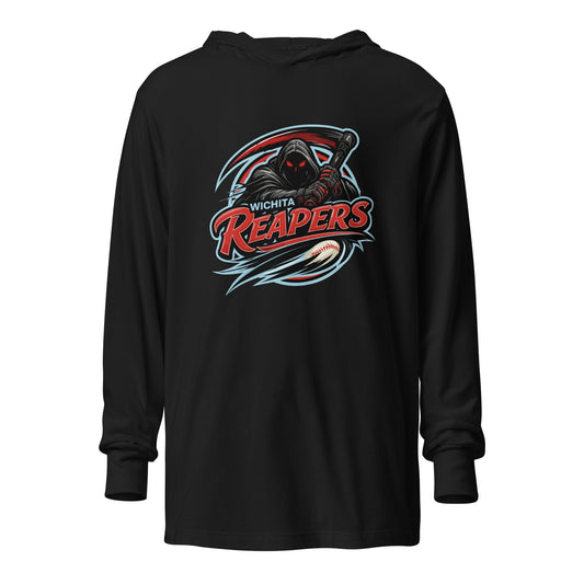 Performance | Hooded Long Sleeve T Shirt | Wichita Reapers | Reaper Logo