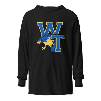 Performance | Hooded Long Sleeve T Shirt | Wilcox Soccer | WT Logo