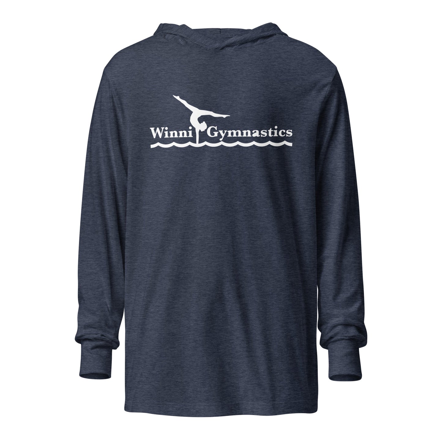 Performance | Hooded Long Sleeve T Shirt | Winni Gymnastics | Alt Logo