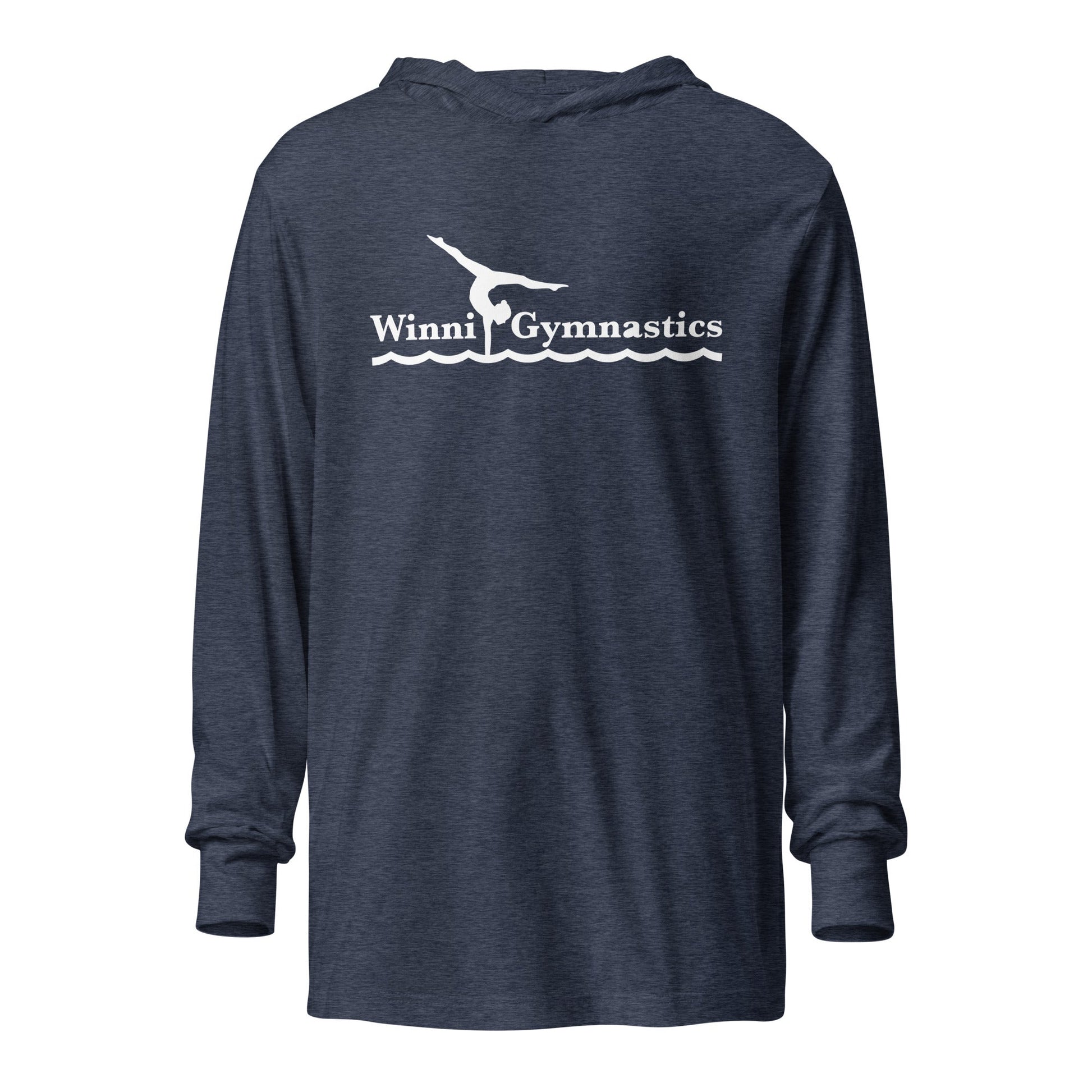 Performance | Hooded Long Sleeve T Shirt | Winni Gymnastics | Alt Logo