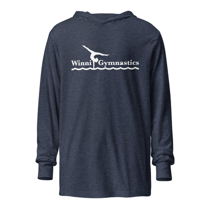 Performance | Hooded Long Sleeve T Shirt | Winni Gymnastics | Alt Logo