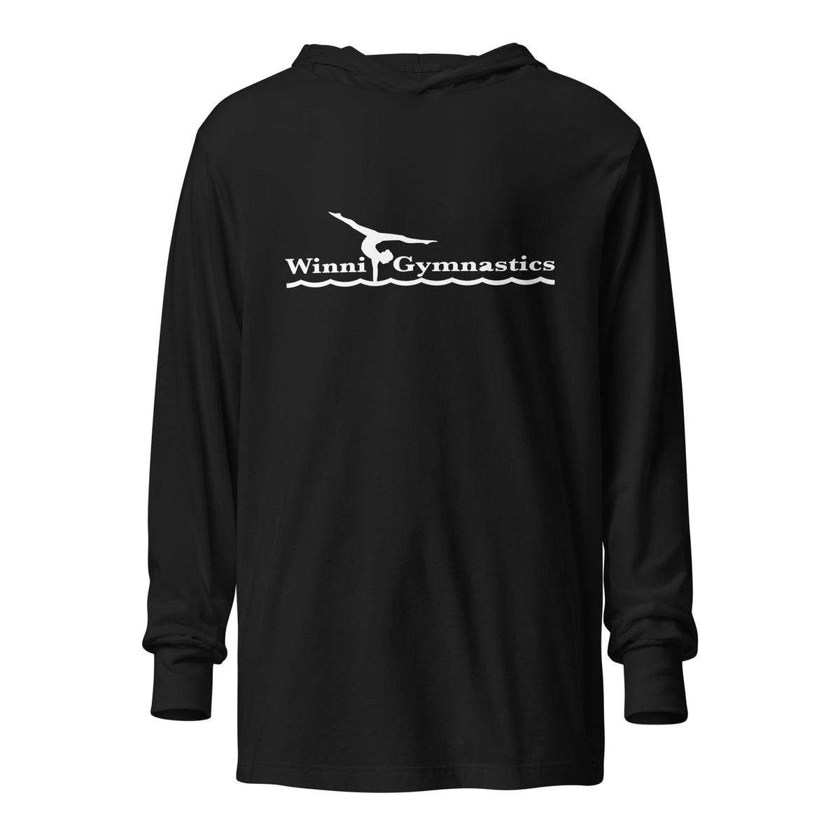 Performance | Hooded Long Sleeve T Shirt | Winni Gymnastics | Alt Logo