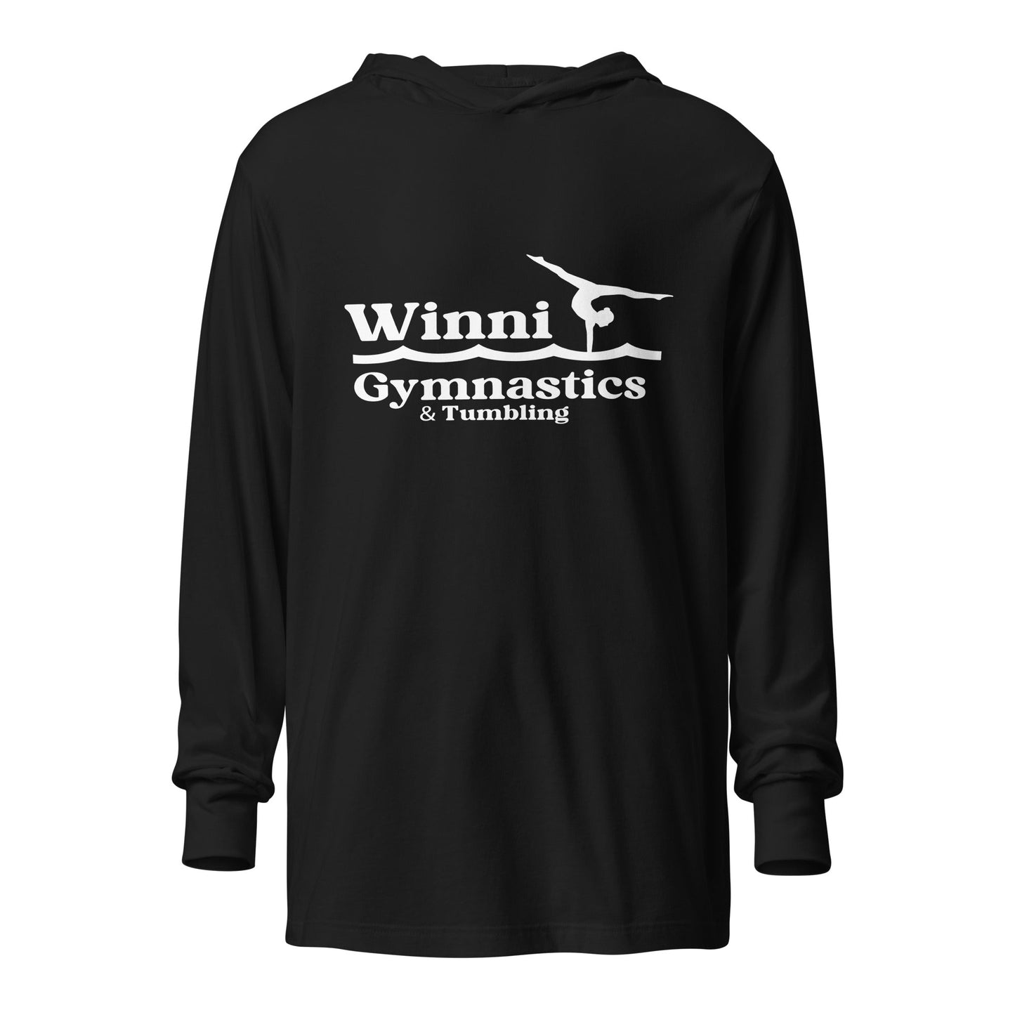 Performance | Hooded Long Sleeve T Shirt | Winni Gymnastics | Tumbling Logo