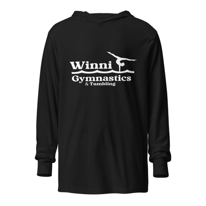 Performance | Hooded Long Sleeve T Shirt | Winni Gymnastics | Tumbling Logo