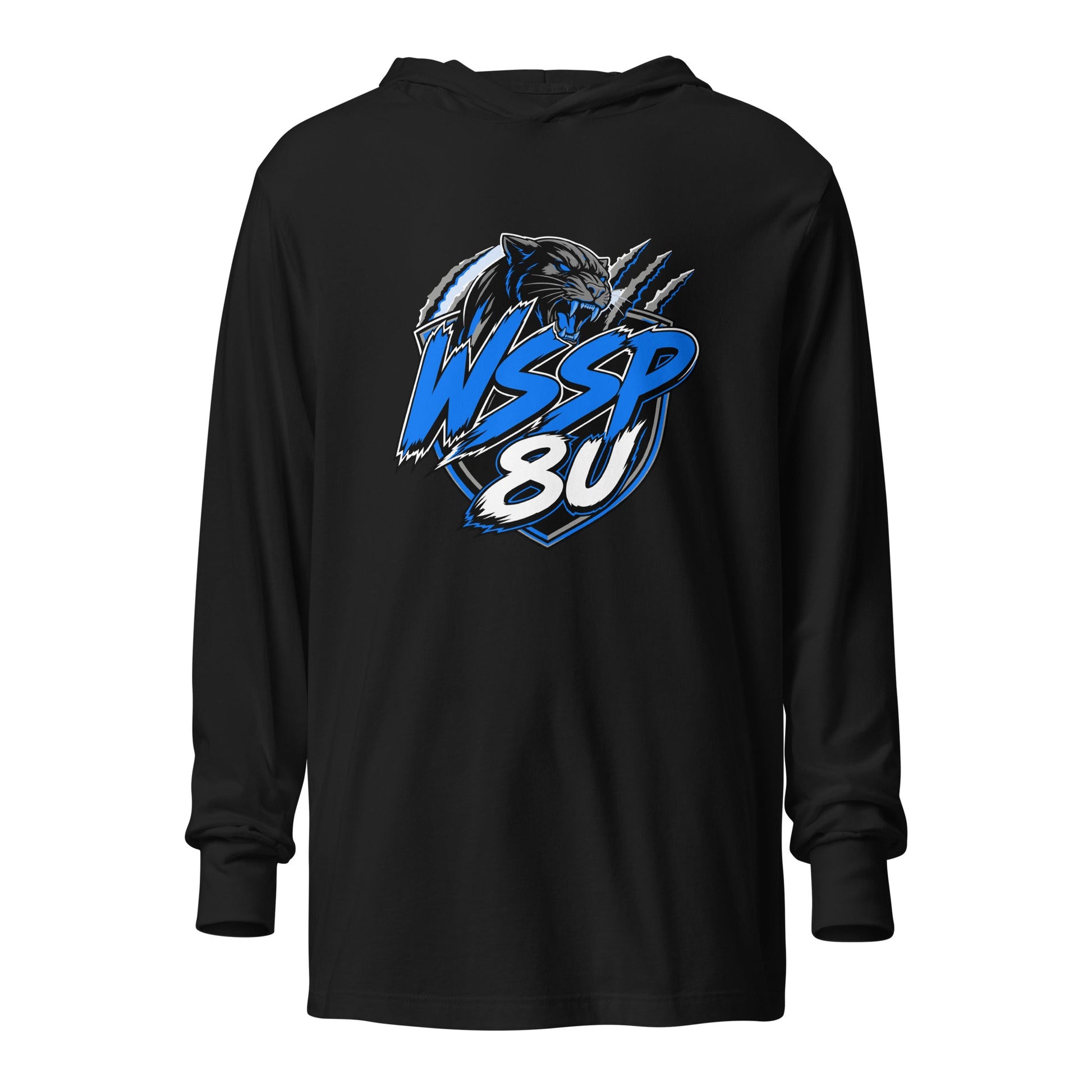 Performance | Hooded Long Sleeve T Shirt | WSSP | Panther Strike Logo