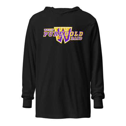 Performance | Hooded Long Sleeve T Shirt | Wylie ISD | Pure Gold Logo